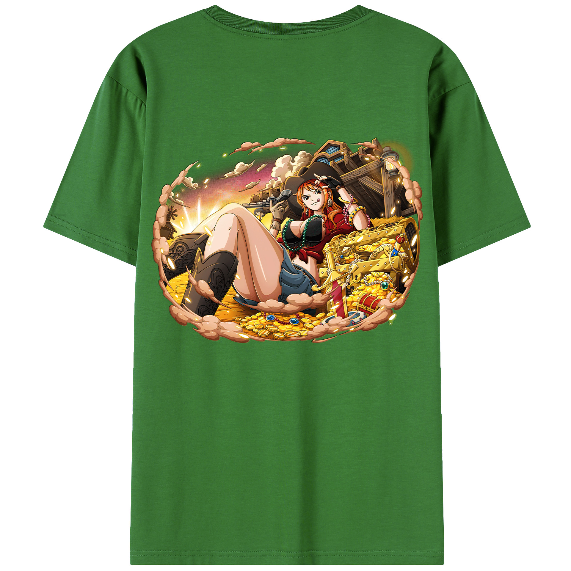 （画像用） ワンピース ナミ ONE PIECE Nami レディース半袖Tシャツ(バックプリント)